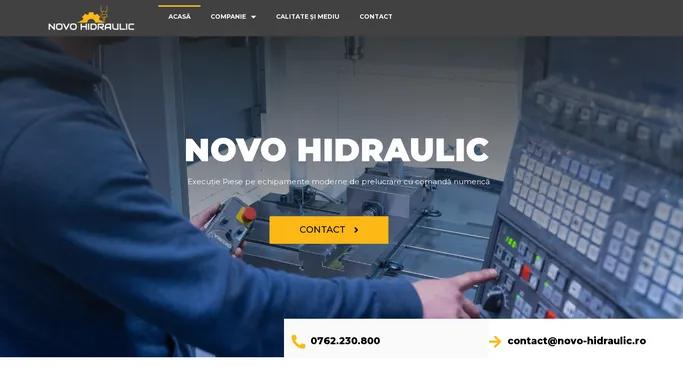 Novo Hidraulic - Executie piese echipamente moderne de prelucrare CNC