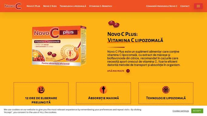 Novo C Plus: Vitamina C Lipozomala - Supliment alimentar