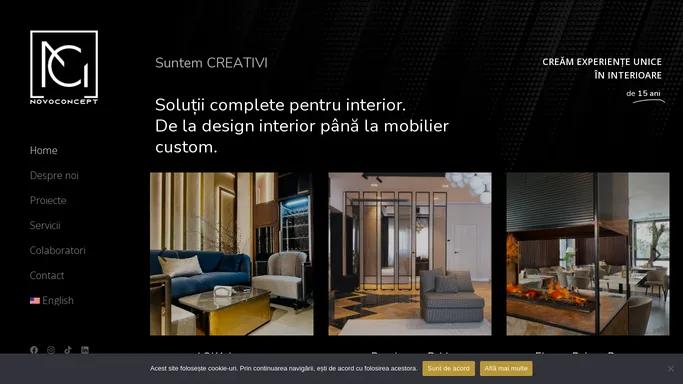 NOVO Concept - Design interior, fabrica proprie mobilier custom, amenajari interioare.