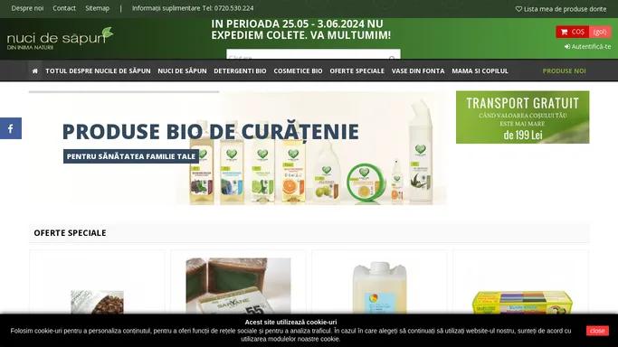 Magazinul nucilor de sapun - detergenti bio si cosmetice bio - Nuci de sapun - detergenti naturali si cosmetice bio