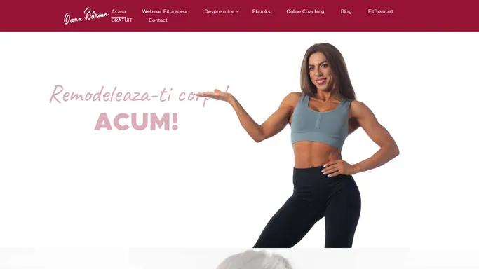 Fitness si Alimentatie Sanatoasa Consultanta Personalizata Oana Barsan