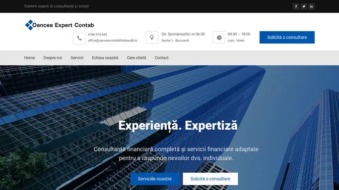 Servicii Contabilitate | Consultanta Fiscala | Infiintare Firma - Oancea Contabilitate Audit