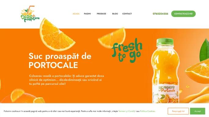 Fresh is good – Sucuri naturale de fructe proaspete stoarse pe loc