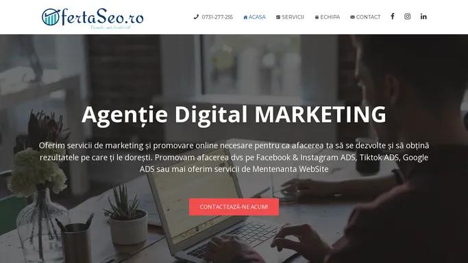 Agentie Digital Marketing | Facebook Ads | Pay Per Click PPC