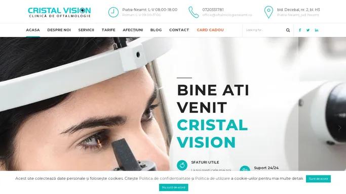 Cristal Vision - Clinica de oftalmologie Piatra Neamt - Chirurgie Cataracta