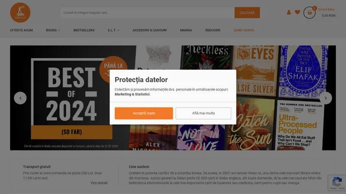 Okian.ro, librarie online de carte in limba engleza