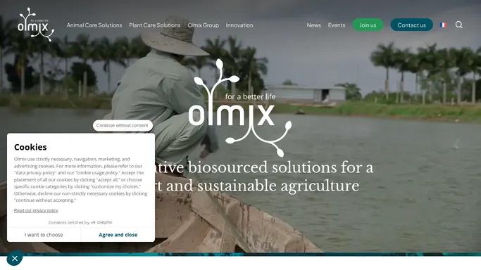 Olmix - Innovative biosourced solutions for a smart and sustainable agriculture