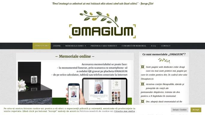 Omagium – memoriale online