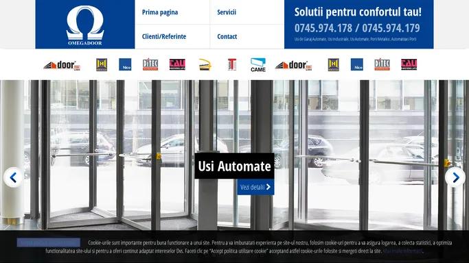 Omegadoor | Automatizari Porti, Usi de garaj Arad si Timisoara