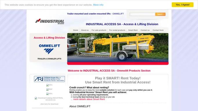 Trailer-mounted and crawler-mounted lifts - OMMELIFT & Lifting Division - Trailer-mounted and crawler-mounted lifts - OMMELIFT