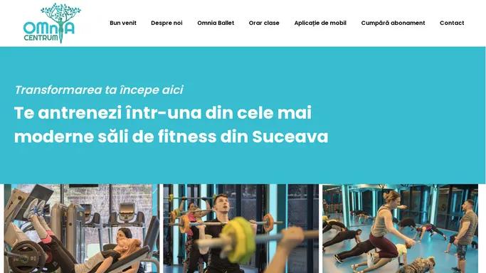 Omnia Centrum Suceava - sala de fitness si aerobic