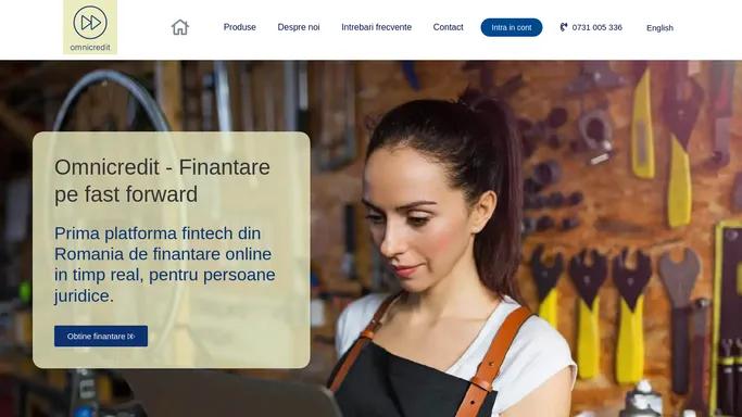 Omnicredit ▷▷ Solutii de Finantare pe Fast Forward