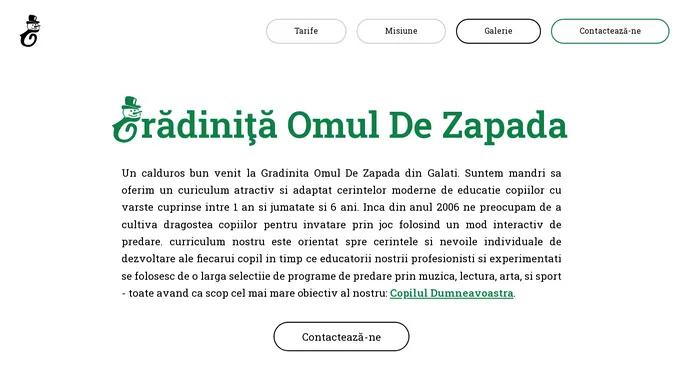 Gradinita Omul De Zapada | Acasa