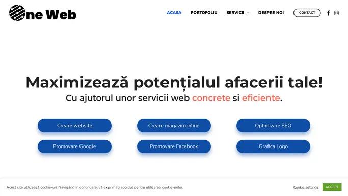 One Web Development – Promovare online – Realizare website – Optimizare SEO