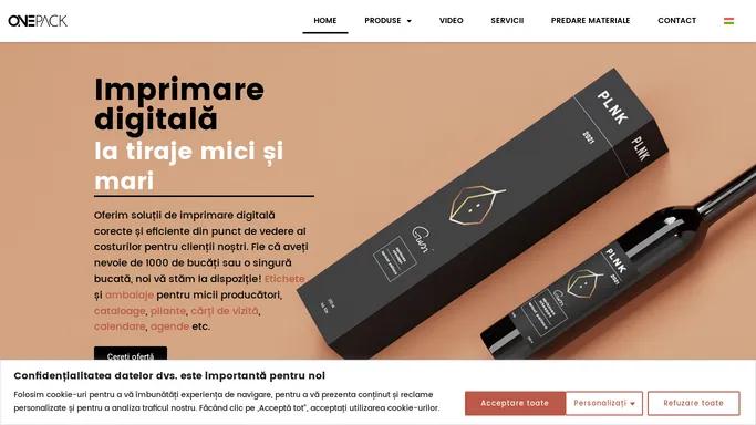 Imprimare digitala la tiraje mici si mari pentru micii producatori