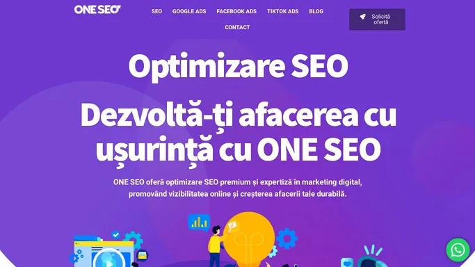 Servicii de Optimizare SEO si Marketing Digital ᐈ ONESEO.RO