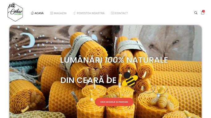 Onkar Nature - Lumanari naturale din ceara de albine