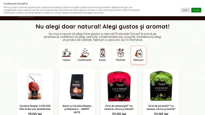 onleaf.ro - Ceai, Sos iute, Condimente, Arahide Aromate, 100% natural