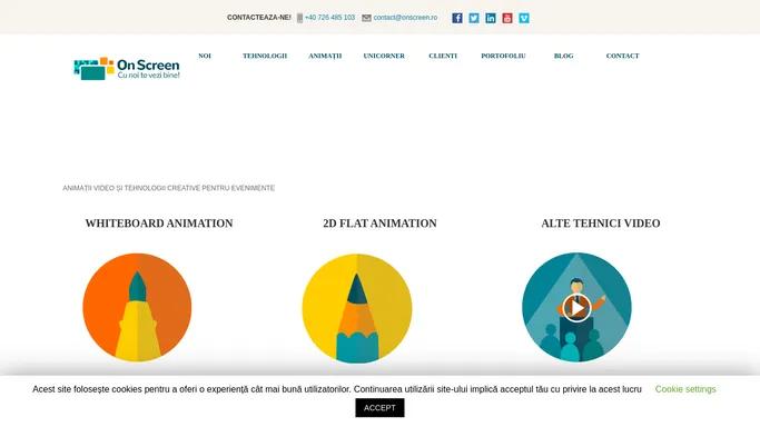 OnScreen | Animatie video si instalatii creative pentru evenimente