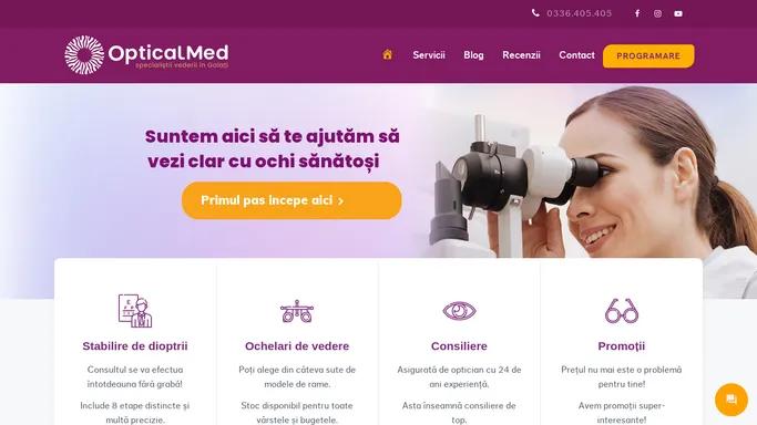 OpticalMed | Optica medicala Galati | Optica Galati, Tiglina 1 ⦿⦿