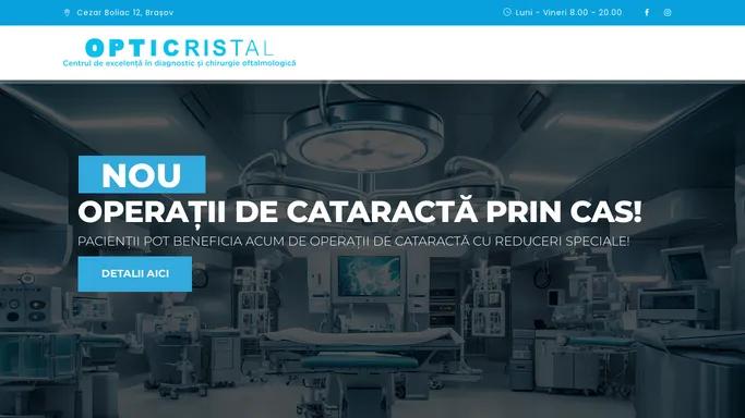 Opticristal | Clinica oftalmologica si optica medicala Brasov