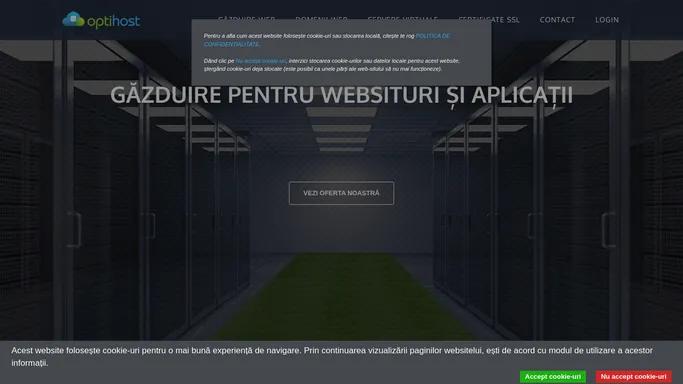 Gazduire Web performanta si stabila prin OPTIHOST