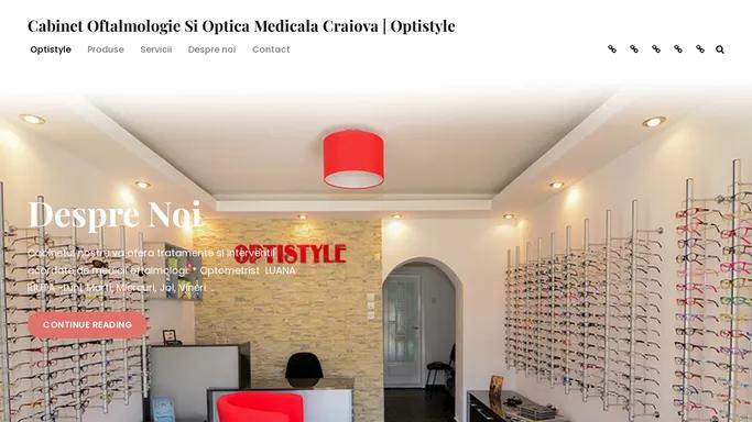 Cabinet oftalmologie si optica medicala Craiova | Optistyle