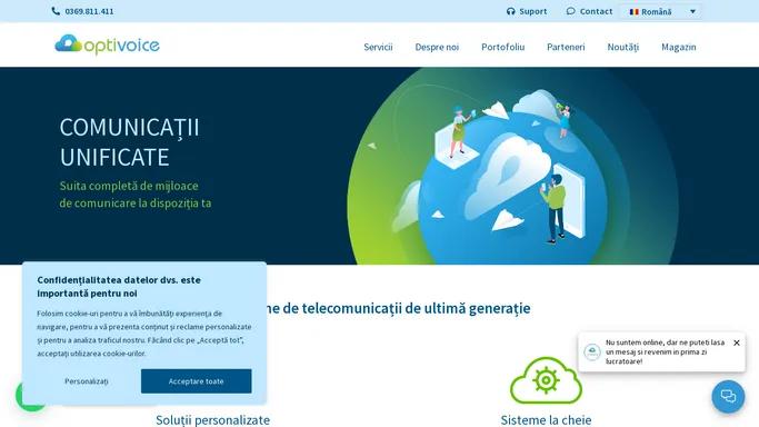 Comunicatii unificate - Optivoice - Sisteme de comunicare business