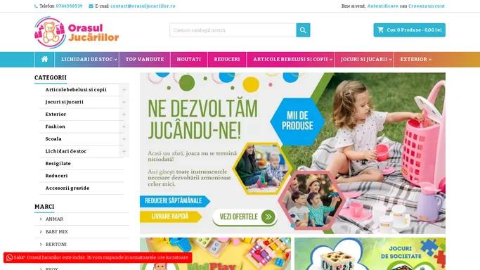 Magazin online pentru copii. Jocuri, jucarii si articole pentru bebelusi.