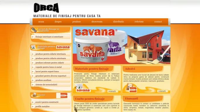 Materiale pentru finisaje interioare si exterioare pentru casa ta - Orca