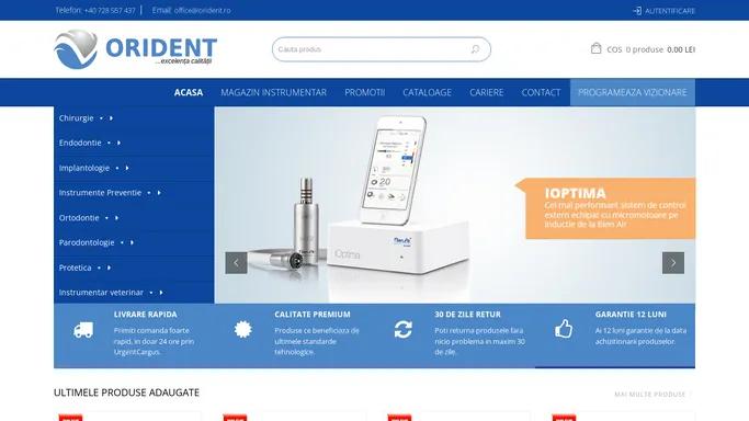 Instrumente Stomatologice | Produse stomatologice de calitate | ORIDENT