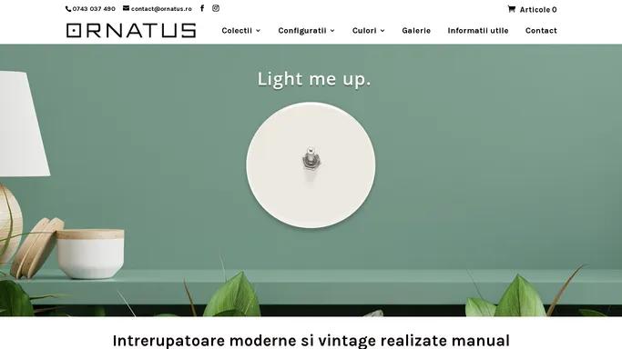 Intrerupatoare moderne realizate manual - ornatus.ro