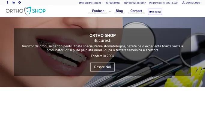 Ortho Shop - Ortodontie, Profilaxie, Chirurgie dentara, Implantologie, Protetica, Restaurativ, Pedodontie, Endodontie, Paradontologie |