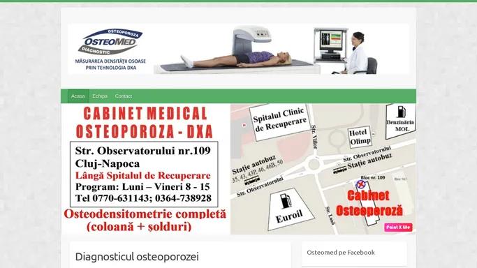 Osteomed Testare Osteoporoza Cluj