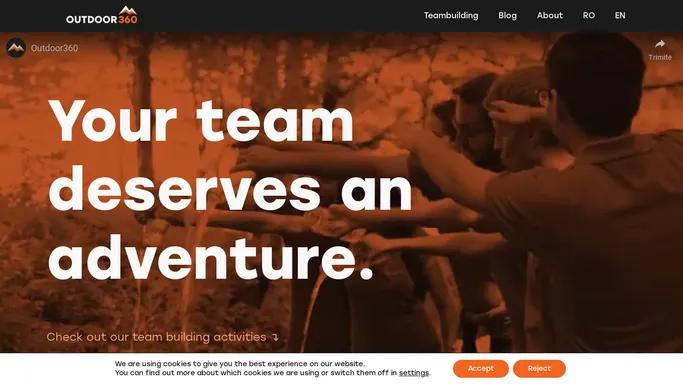 Outdoor360 – Your team deserves an adventure