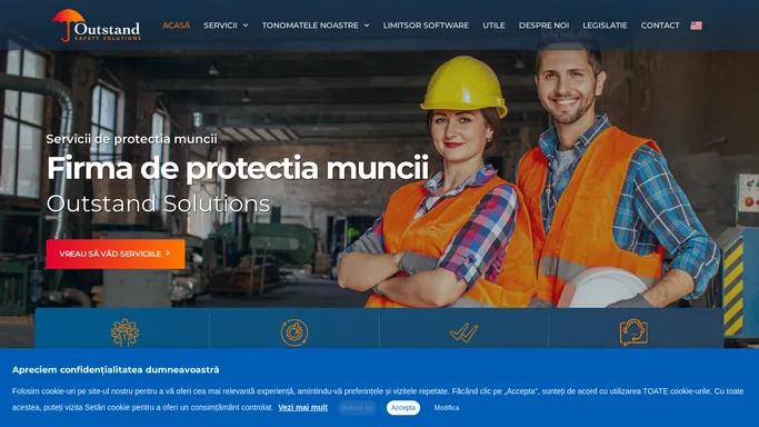 Firma de protectia muncii ☂️ Alege OutStand Safety Solutions!