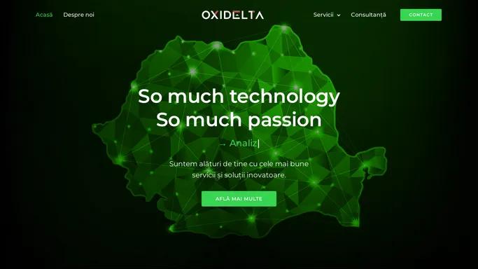 OxiDelta – So much technology so much passion