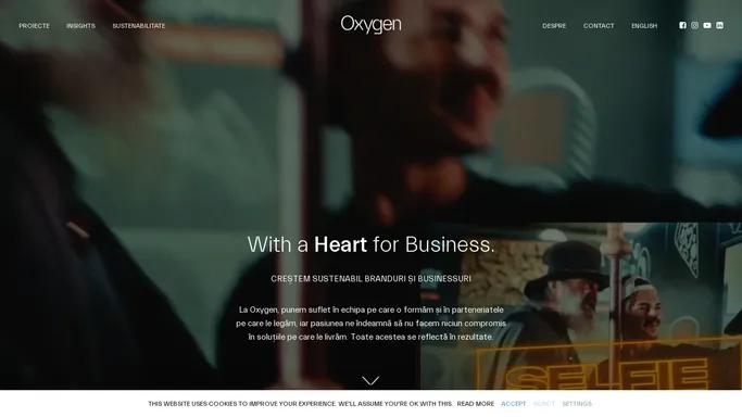 Oxygen — With a Heart for Business.