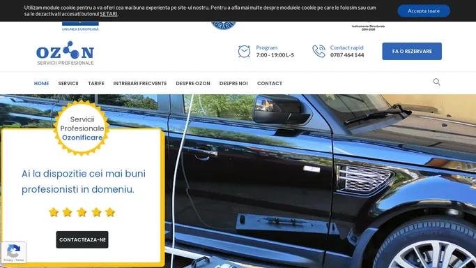 Ozonificare.ro – Tratamente profesionale cu ozon in spatii comerciale, casnice si auto.