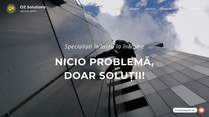 OZ Solutions - Alpinism utilitar in Iasi si in toata tara. Servicii de alpinism