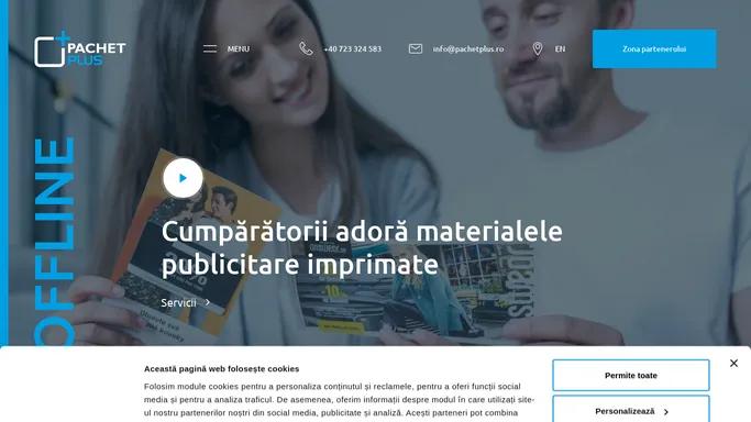 PACHET PLUS | Retea pentru materiale publicitare si direct marketing