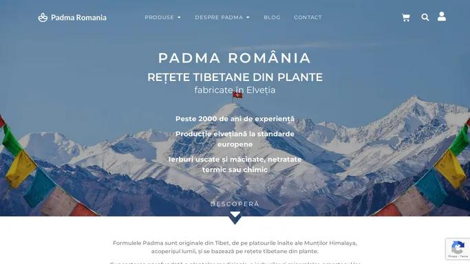 Padma Romania – Remedii tibetane cu traditie de mii de ani fabricate in Elvetia dupa retete tibetane