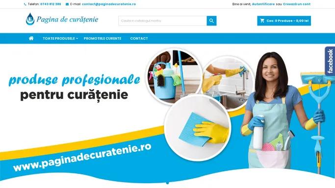 Produse profesionale pentru curatenie - PaginaDeCuratenie.ro