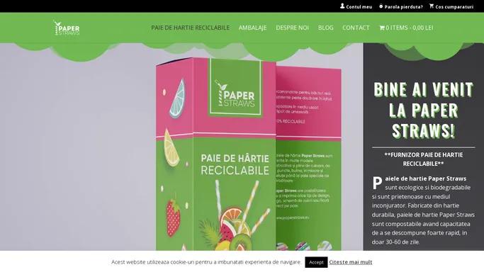 Paper Straws | Paie de hartie ecologice