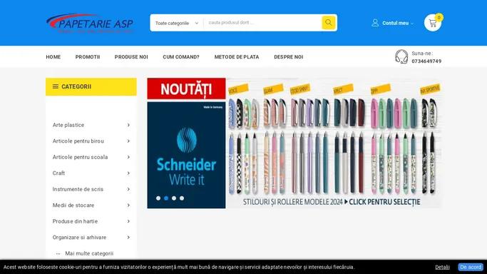 Magazin online cu produse de papetarie si birotica
