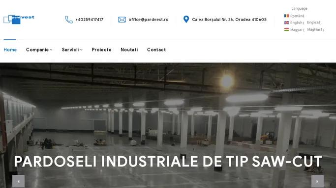 Instalare Pardoseli Industriale - Pardvest SRL