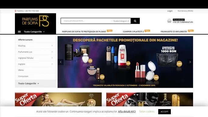 Prima pagina - Parfums de Sofia