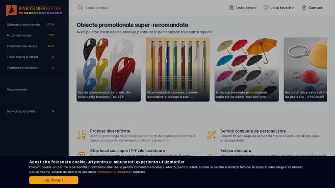 Obiecte promotionale personalizate, tipar si productie publicitara