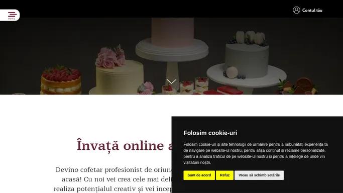 Pastry School - Lectii de cofetarie online