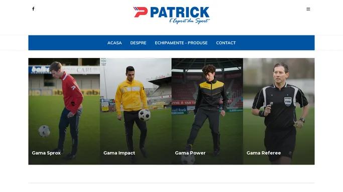 Patrick Sport Romania - Echipamente si Accesorii Sportive